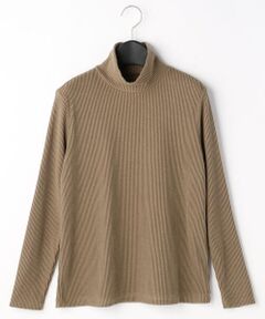COMME CA PLATINUM / コムサ・プラチナ カットソー | リブニット ハイネックプルオーバー