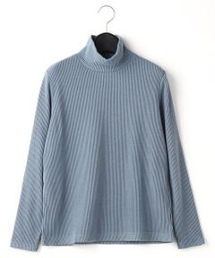 COMME CA PLATINUM / コムサ・プラチナ カットソー | リブニット ハイネックプルオーバー