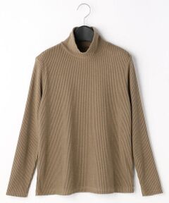 COMME CA PLATINUM / コムサ・プラチナ カットソー | リブニット ハイネックプルオーバー