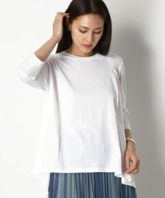 COMME CA PLATINUM / コムサ・プラチナ カットソー | シフォン プルオーバー