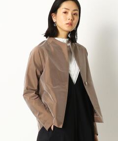 【洗える】ストレッチタフタ ニューカッティングジャケット