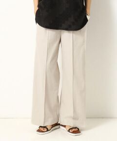 COMME CA PLATINUM / コムサ・プラチナ その他パンツ | 【洗える】ピンタック カラー ワイドパンツ