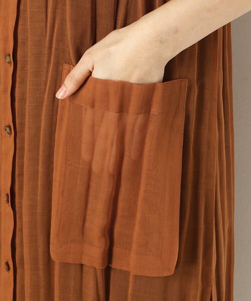 COMME CA PLATINUM / コムサ・プラチナ シャツ・ブラウス | ソフトオーガンジープリーツロングシャツ | 詳細7