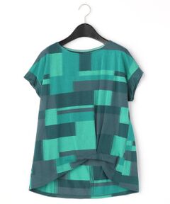 COMME CA PLATINUM / コムサ・プラチナ Tシャツ | ブロック柄 Ｔシャツ