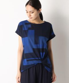 COMME CA PLATINUM / コムサ・プラチナ Tシャツ | ブロック柄 Ｔシャツ