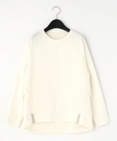 COMME CA PLATINUM / コムサ・プラチナ カットソー | 【洗える】キルティング風 切り替えプルオーバー