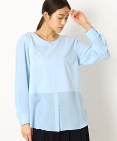 COMME CA PLATINUM / コムサ・プラチナ カットソー | 【洗える】シャツドッキング プルオーバー