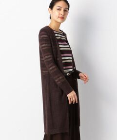 COMME CA PLATINUM / コムサ・プラチナ カーディガン・ボレロ | ライトモヘア ロングカーディガン