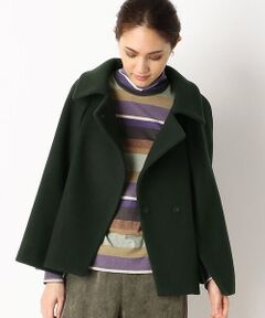 COMME CA PLATINUM / コムサ・プラチナ ポンチョ | タスマニアウール ポンチョコート