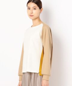 COMME CA PLATINUM / コムサ・プラチナ カットソー | 【洗える】カラーブロックプルオーバー