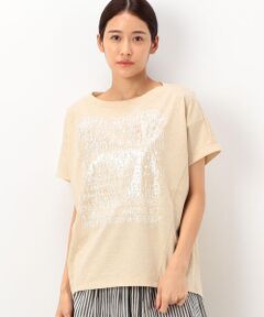 COMME CA PLATINUM / コムサ・プラチナ カットソー | 【洗える】プレーティング天竺 グラデーションプリント