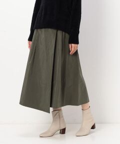 COMME CA PLATINUM / コムサ・プラチナ ロング・マキシ丈スカート | 【洗える】タフタ 巻き風スカート
