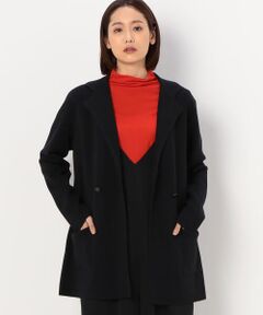 COMME CA PLATINUM / コムサ・プラチナ テーラードジャケット | オージーエキストラファインメリノウール ニットテーラードジャケット