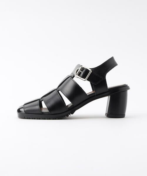 COMME CA PLATINUM / コムサ・プラチナ サンダル | グルカヒールサンダル（05:ブラック）