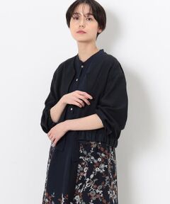 COMME CA PLATINUM / コムサ・プラチナ ブルゾン | シアーメランジ ボリュームスリーブブルゾン