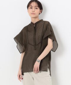 COMME CA PLATINUM / コムサ・プラチナ シャツ・ブラウス | シアーストライプ シャツ