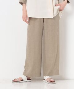 COMME CA PLATINUM / コムサ・プラチナ その他パンツ | 【洗える／セットアップ対応】麻調合繊 ワイドパンツ