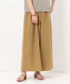 COMME CA PLATINUM / コムサ・プラチナ その他パンツ | コットンタイプライター ギャザーワイドパンツ