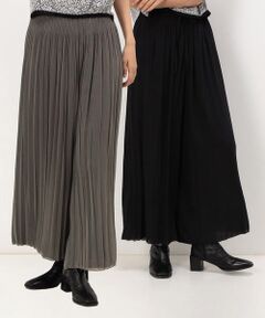 COMME CA PLATINUM / コムサ・プラチナ その他パンツ | 【セットアップ対応／リバーシブル】シフォン×スプリットジョーゼット シフォンパンツ