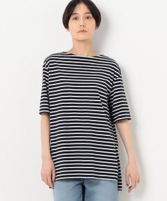 サイロプレミアムボーダー ロングシャツ