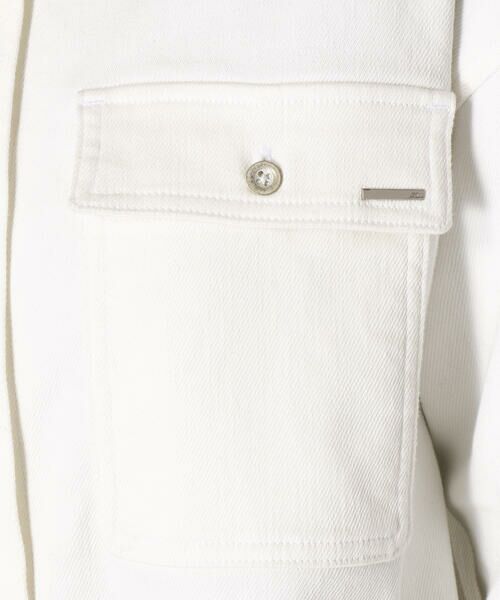 COMME CA PLATINUM / コムサ・プラチナ テーラードジャケット | ジョグ風 ホワイトデニム 羽織りシャツ | 詳細6