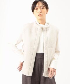 COMME CA PLATINUM / コムサ・プラチナ ベスト | フェイクボア ジレ