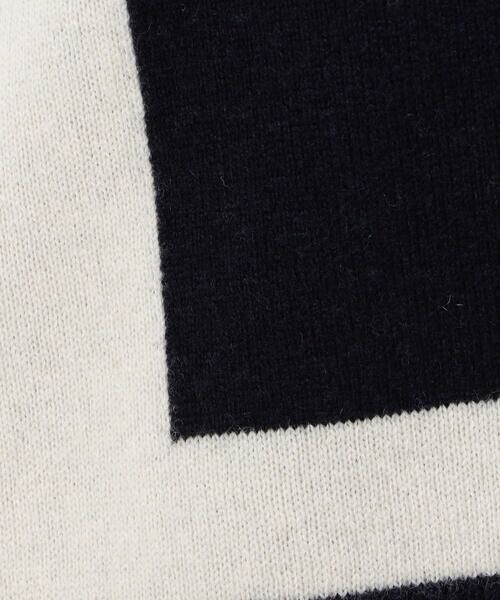 COMME CA PLATINUM / コムサ・プラチナ ニット・セーター | 配色ニット プルオーバー | 詳細12