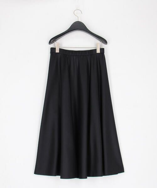 COMME CA PLATINUM / コムサ・プラチナ ロング・マキシ丈スカート | 【セットアップ対応】ウールシルクツイル フレアスカート | 詳細1