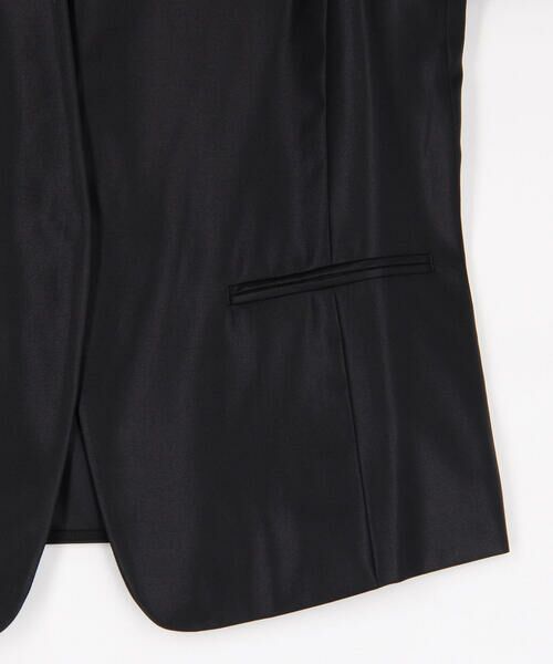 COMME CA PLATINUM / コムサ・プラチナ ノーカラージャケット | 【セットアップ対応】ウールシルクツイル ノーカラージャケット | 詳細5