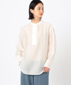 COMME CA PLATINUM / コムサ・プラチナ シャツ・ブラウス | シアーシルク シャツ