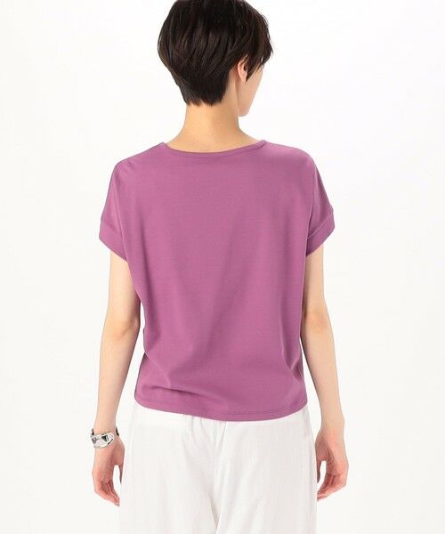 COMME CA PLATINUM / コムサ・プラチナ Tシャツ | コットン強撚ポンチ デザインタックシャツ | 詳細20
