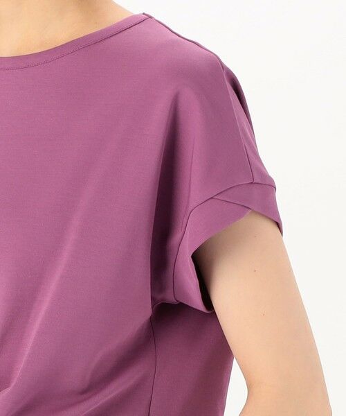 COMME CA PLATINUM / コムサ・プラチナ Tシャツ | コットン強撚ポンチ デザインタックシャツ | 詳細15