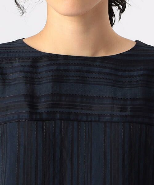 COMME CA PLATINUM / コムサ・プラチナ シャツ・ブラウス | ジャカードボーダー ゆったりプルオーバー | 詳細6