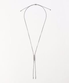 COMME CA PLATINUM / コムサ・プラチナ ネックレス・ペンダント・チョーカー | カットガラスY字ネックレス