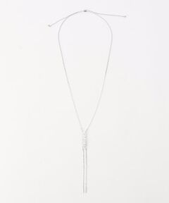 COMME CA PLATINUM / コムサ・プラチナ ネックレス・ペンダント・チョーカー | カットガラスY字ネックレス