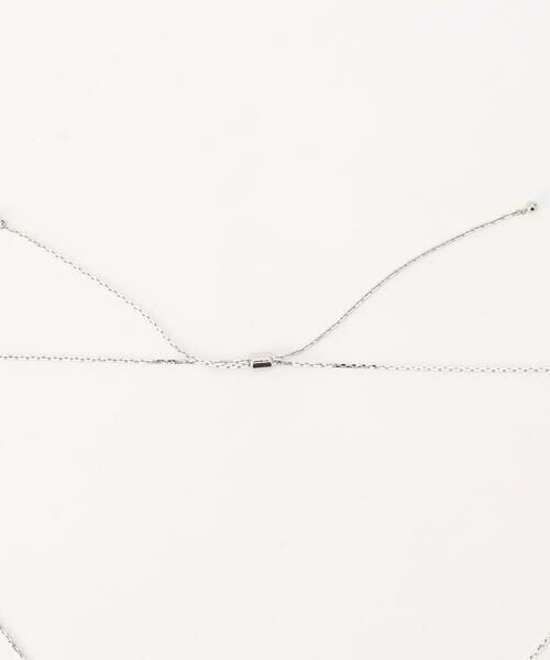 COMME CA PLATINUM / コムサ・プラチナ ネックレス・ペンダント・チョーカー | カットガラスY字ネックレス | 詳細2