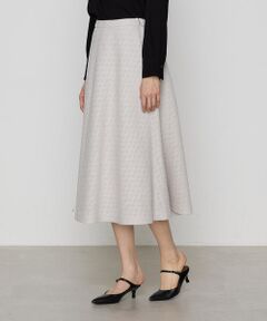COMME CA PLATINUM / コムサ・プラチナ セットアップ | 【セットアップ対応】ダミエラッセルツイードフレアースカート