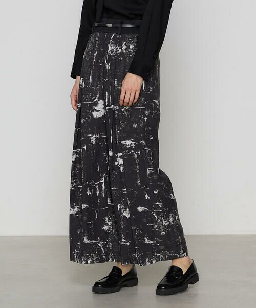 COMME CA PLATINUM / コムサ・プラチナ その他パンツ | アムンゼン大理石プリント パンツ(05:モノトーン系)