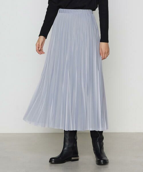 COMME CA PLATINUM / コムサ・プラチナ ロング・マキシ丈スカート | 【セットアップ対応】ソフトチュール×オーガンジートリコット広幅 スカート | 詳細28