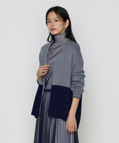 COMME CA PLATINUM / コムサ・プラチナ カーディガン・ボレロ | ウール混ポリエステル カーディガン