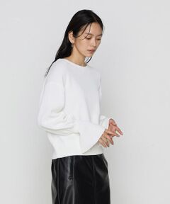 COMME CA PLATINUM / コムサ・プラチナ ニット・セーター | コットンポリエステル フレアスリーブニット