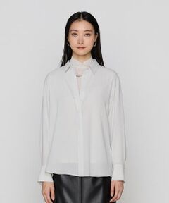 COMME CA PLATINUM / コムサ・プラチナ シャツ・ブラウス | トリアセジョーゼット シャツ