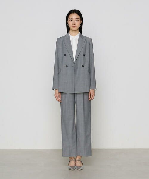 COMME CA PLATINUM / コムサ・プラチナ セットアップ | 【セットアップ対応】ブライトリートロ ワイドパンツ | 詳細1