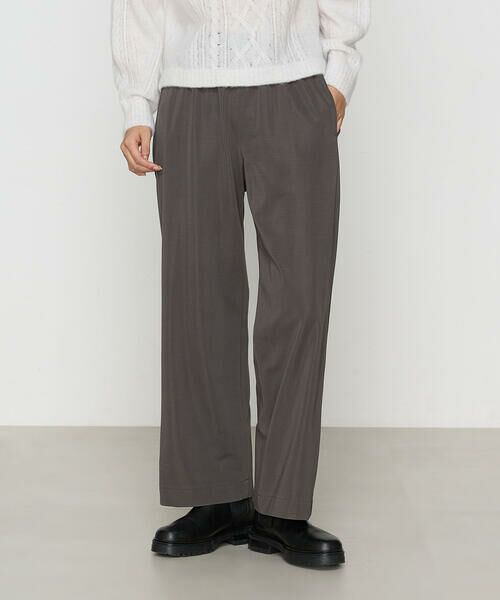 COMME CA PLATINUM / コムサ・プラチナ その他パンツ | ハイテンションポンチ ワイドパンツ(04:グレー)