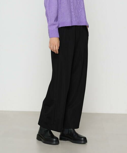 COMME CA PLATINUM / コムサ・プラチナ その他パンツ | ハイテンションポンチ ワイドパンツ(05:ブラック)