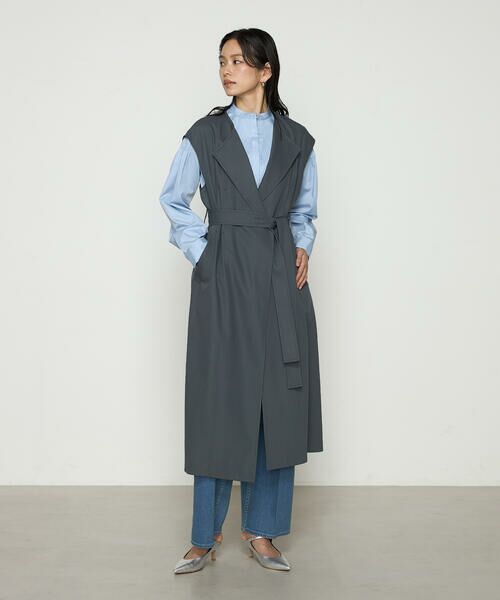 COMME CA PLATINUM / コムサ・プラチナ トレンチコート | サイロフィルギャバ 3WAYトレンチコート | 詳細8