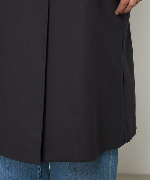 COMME CA PLATINUM / コムサ・プラチナ ベスト | コットンダブルクロスストレッチ ロングジレ | 詳細16