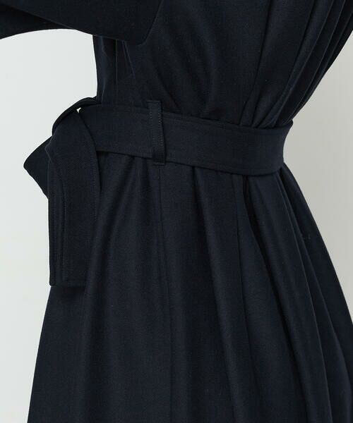 COMME CA PLATINUM / コムサ・プラチナ ロング・マキシ丈ワンピース | 両面起毛ツイル シャツドレス | 詳細15