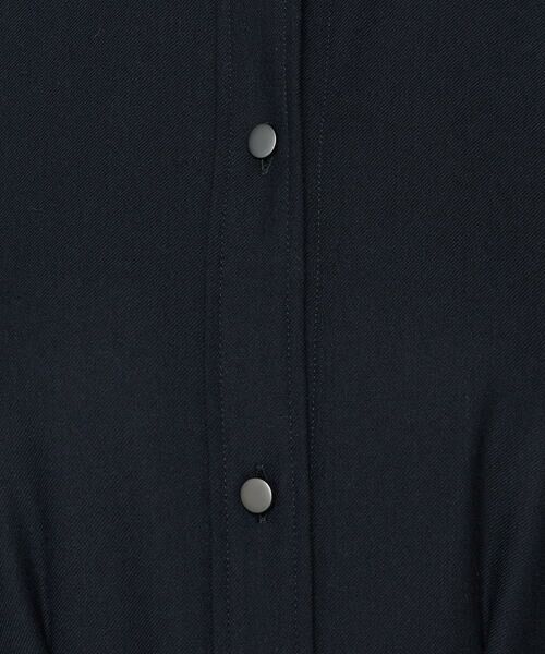 COMME CA PLATINUM / コムサ・プラチナ ロング・マキシ丈ワンピース | 両面起毛ツイル シャツドレス | 詳細18