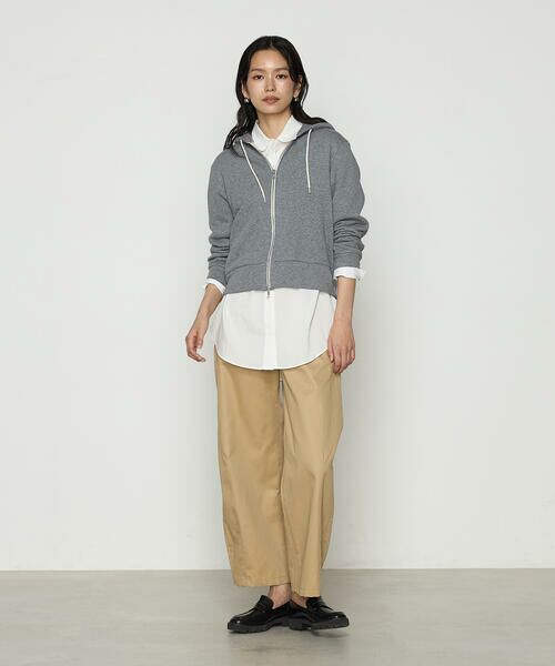 COMME CA PLATINUM / コムサ・プラチナ パーカー | スーピマ80/2 4段裏毛パーカー | 詳細2